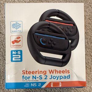 Black Steering Wheels for N-S 2 Joypad